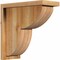 Ekena Millwork Crestline Rough Sawn Corbel w/Backplate, Western Red Cedar, 6"W x 14"D x 14"H COR06X14X14CRE01RWR - alternate 1